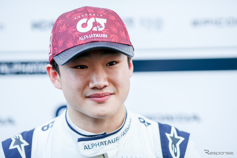 自身2年目の開幕を前に意気込みを語ったF1ドライバー、角田裕毅（写真は2月のバルセロナテスト）