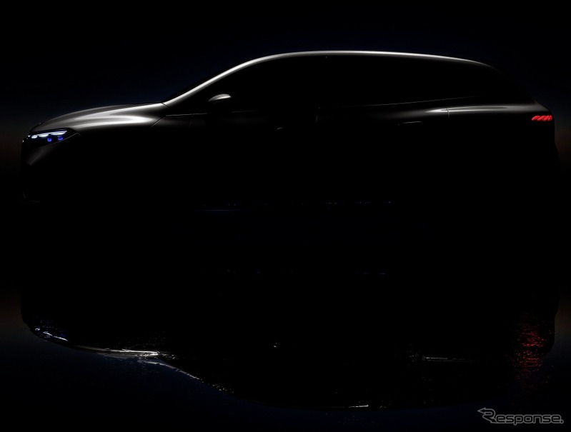 メルセデスベンツ EQS SUV のティザー写真