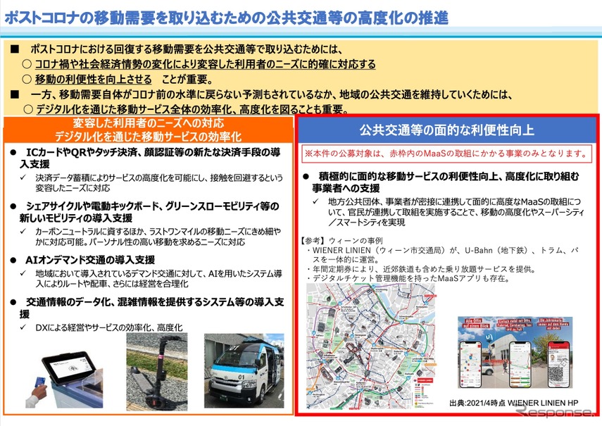 ポストコロナの移動需要を取り込むための公共交通等の高度化の推進