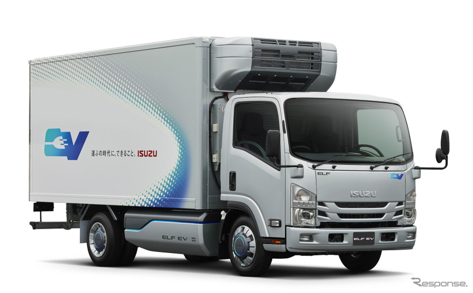 小型トラック：いすゞエルフEVモニター車