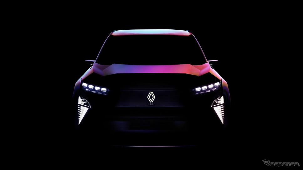 ルノーの水素エンジン搭載のコンセプトカーのティザー写真