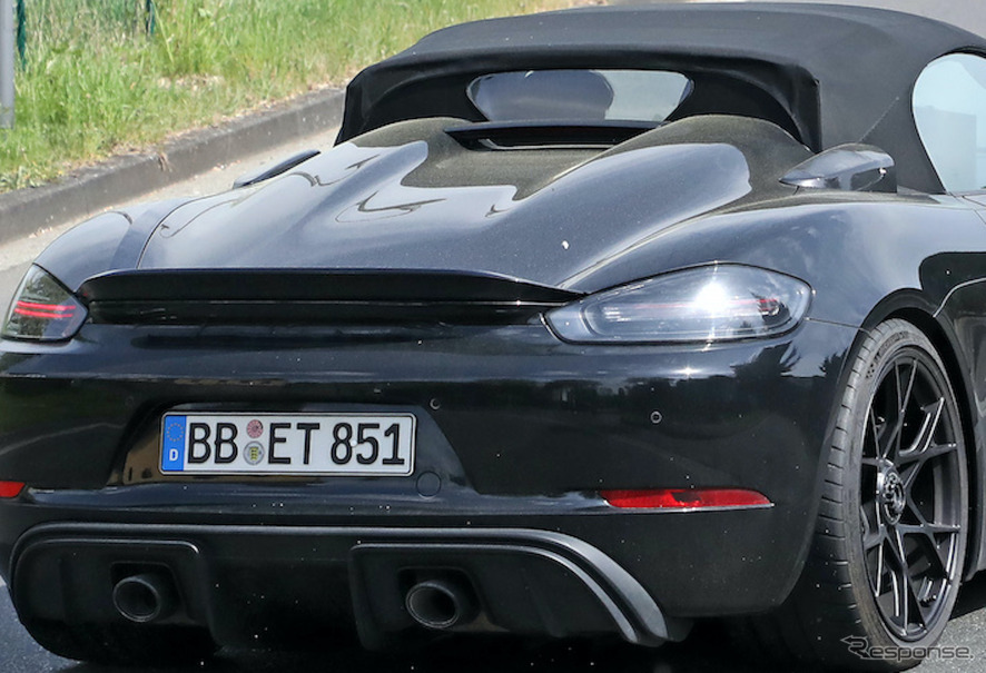 ポルシェ 718スパイダー RS プロトタイプ（スクープ写真）