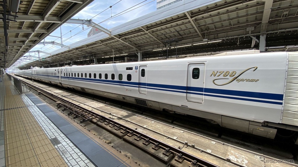 JR東海では26編成の量産車が運用に入っているN700S。