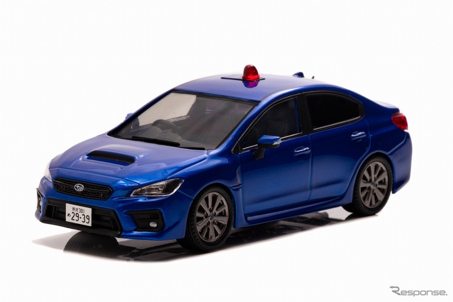 スバル WRX S4 2.0GT Eye Sight 2019 埼玉県警察高速道路交通警察隊車両（覆面 青・1/43スケールモデル）