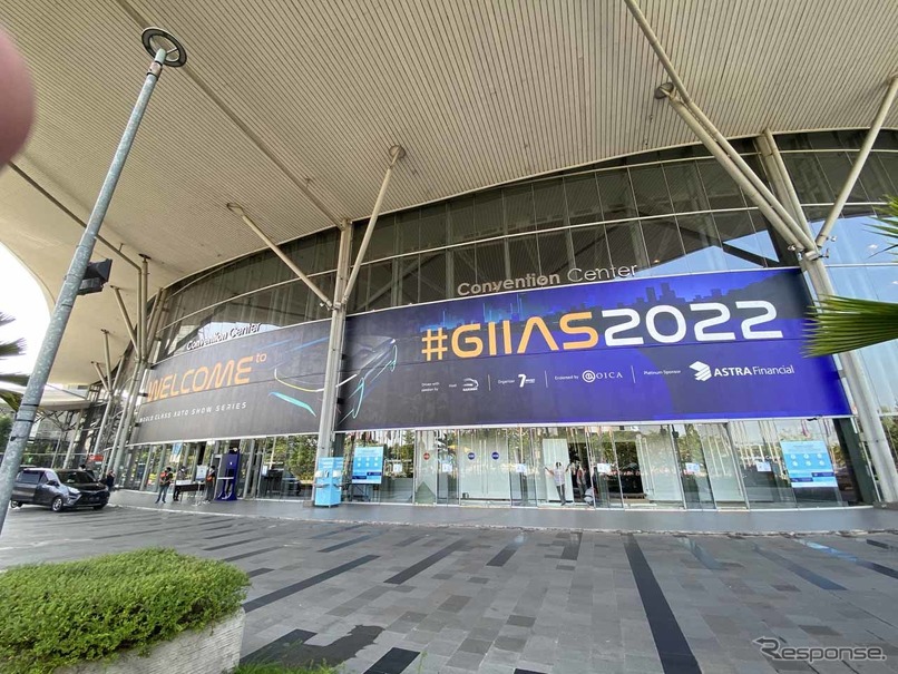 GIIAS2022が開催されるICEのメインエントランス