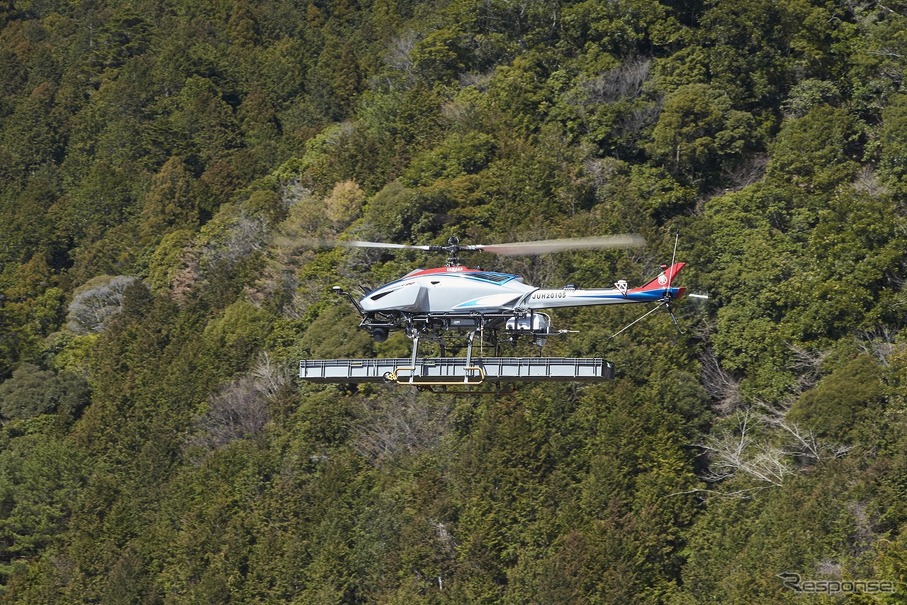 「FAZER R G2」による航空搬送の様子（写真の機体は従来モデル）