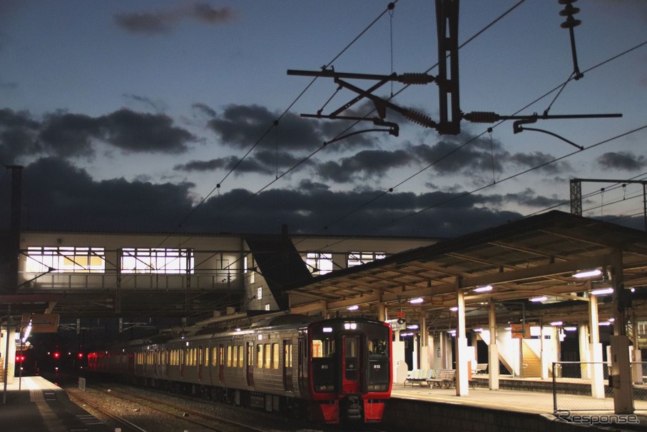 2024年度にICカードエリアに入る肥前山口駅。9月23日から所在地する町名と同じ「江北」に改称する。