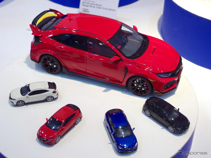 アオシマ（青島文化教材社）：LCD MODELS、センダ・シビックタイプR（全日本模型ホビーショー2019）