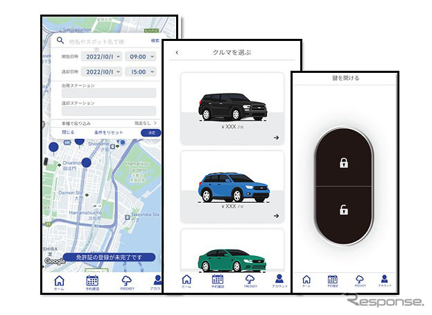無人レンタカーシステム