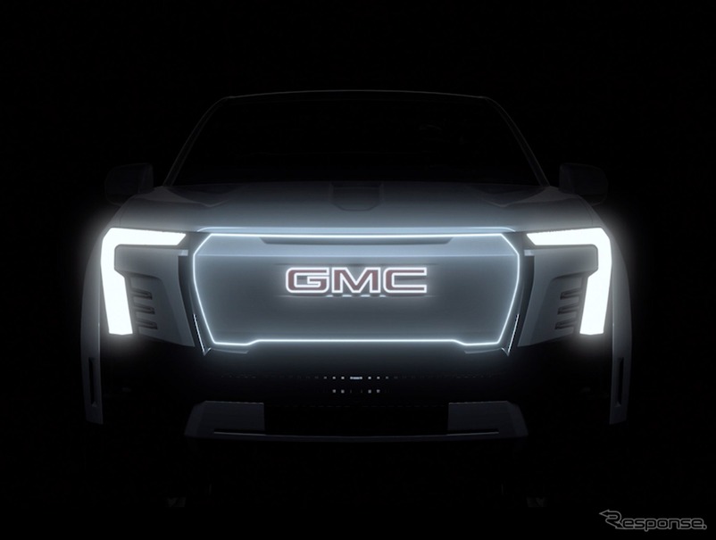GMC シエラ EV デナリ のティザー写真