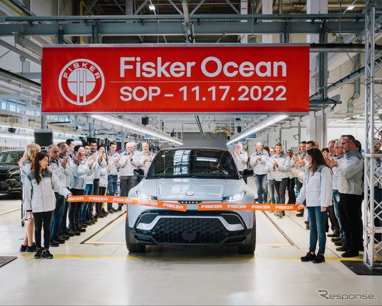 マグナのオーストリア工場で生産が開始されたフィスカー・オーシャン