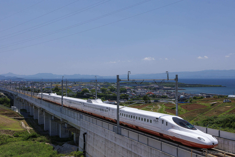 6両編成1本が増備される西九州新幹線用N700S系8000番台。