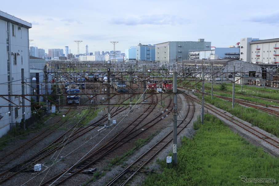 JR貨物東京貨物ターミナル駅。
