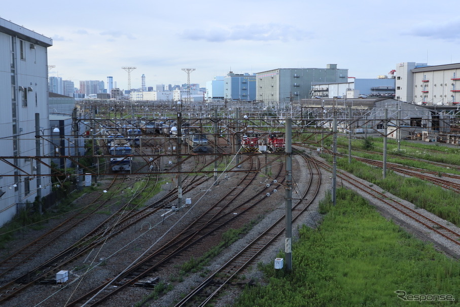 JR貨物東京貨物ターミナル駅。