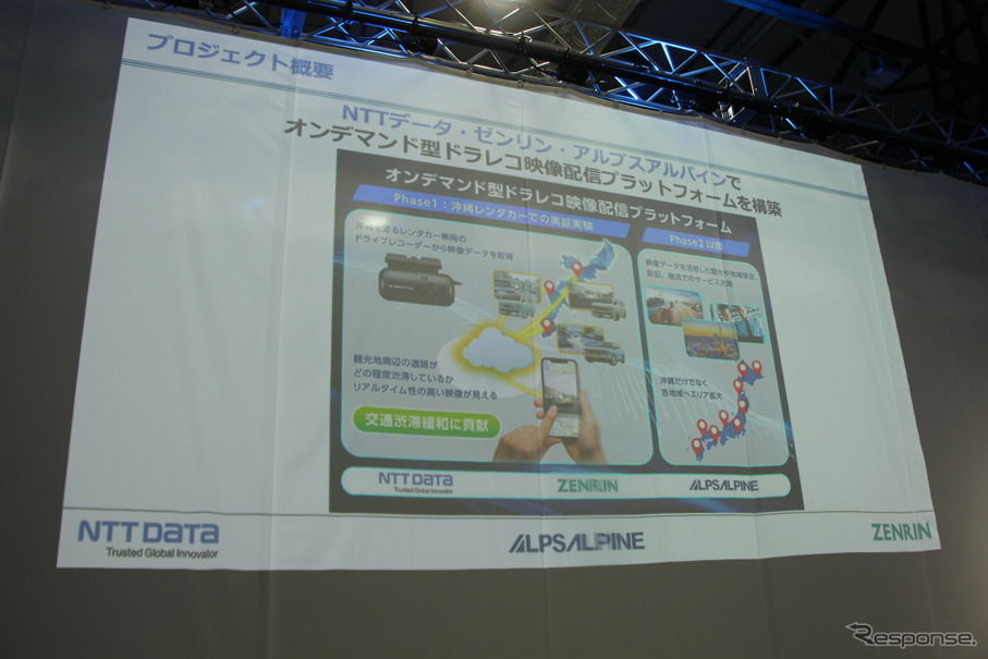 NTTデータ、ゼンリン、アルプスアルパインの3社が協業し、ドライブレコーダーを活用した実証実験を開始