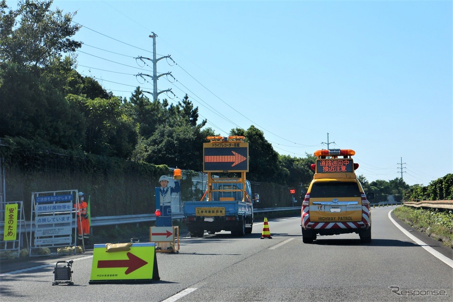 高速道路の集中工事（イメージ）