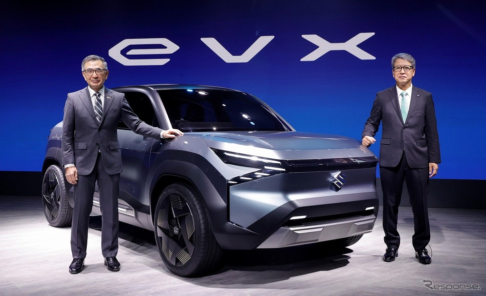 オートエキスポ2023で発表したバッテリーEV『eVX』