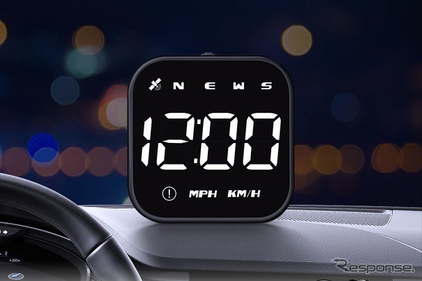 シンプルでコンパクト！ どんなクルマにも追加可能なGPS内蔵USBデジタルスピードメーター「M-GPS-V05」が新発売