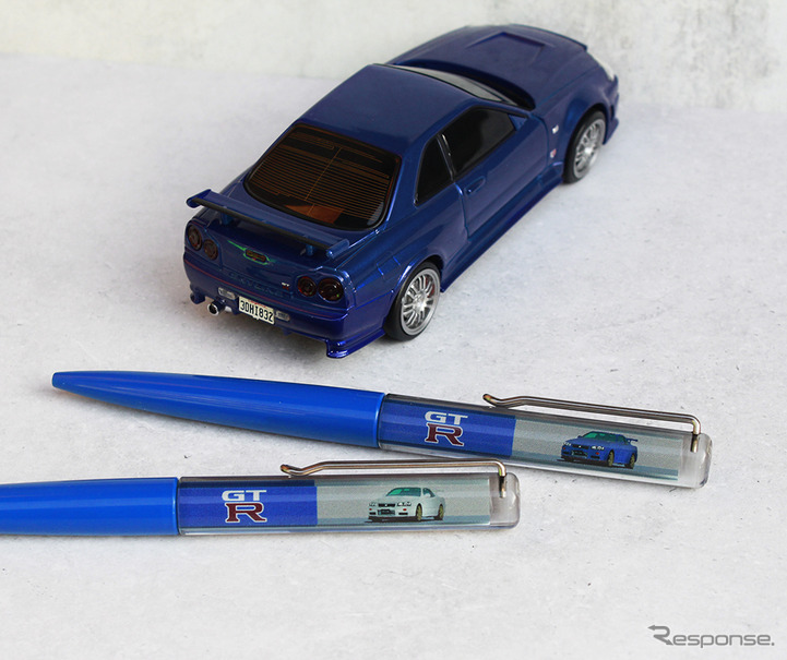 限定400本! ボディの色が変わる『R34スカイライン』のペン NISSAN スカイライン マウス ブラック