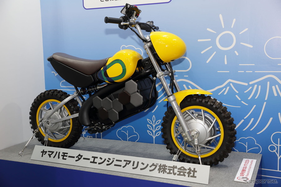 ヤマハモーターエンジニアリングが出展したミニ電動モトクロッサー（開発サンプル）