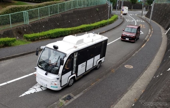 2022年9月の自動運転バス実証実験の様子
