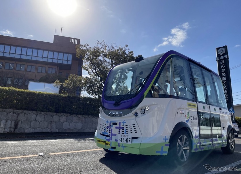 愛知県日進市で実証した自動運転バス（参考画像）