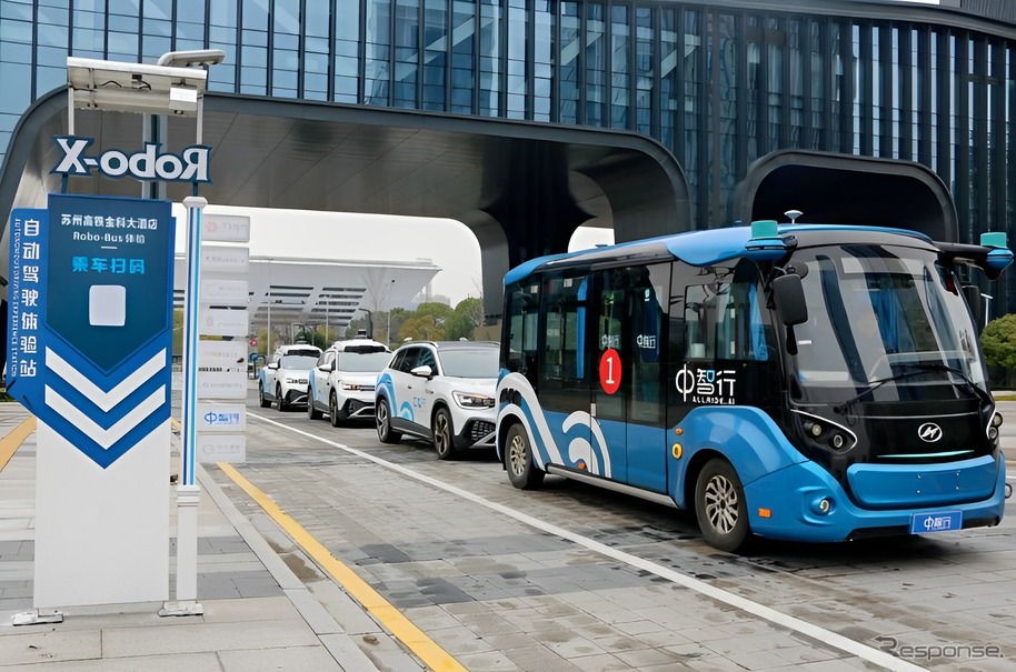 蘇州市相城区で路車協調による自動運転巡回バスを運行するALLRIDE