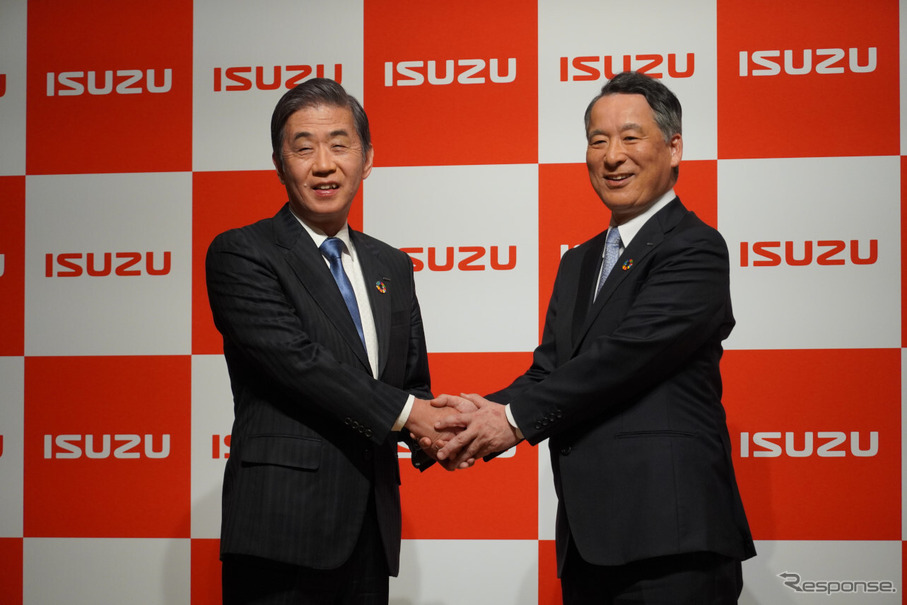 いすゞ自動車 社長交代会見