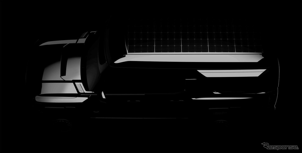 GMC ハマーEV の「オーバーランダーコンセプト」のティザー写真