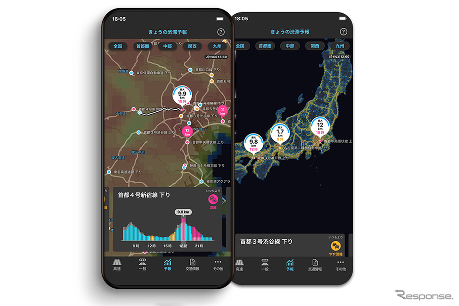 全国100地点の渋滞傾向をAIで予測