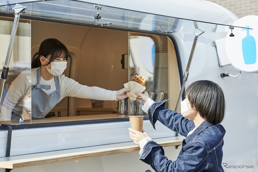 2度目の豊洲公園への設置が決まったブルーボトル・コーヒートラック