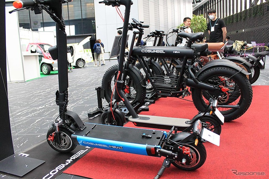 Acalie COSWHEELマイクロモビリティ（BICYCLE-E MOBILITY CITY EXPO 2023 新宿住友ビル三角広場 5月12・13日）