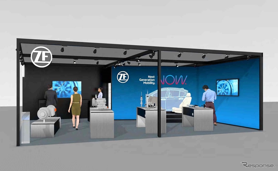 ZFのブースイメージ（人とくるまのテクノロジー展2023）