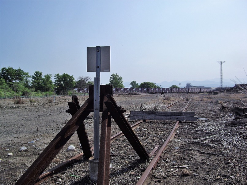 秋田臨海鉄道の車止め。