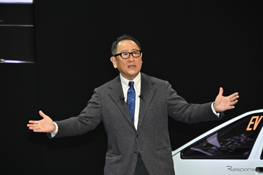 トヨタ自動車の豊田会長（東京オートサロン2023、当時は社長）