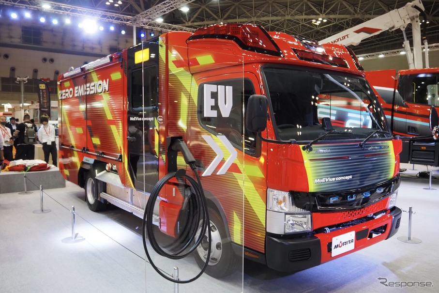 EV消防ポンプ自動車 MoEVius concept（東京国際消防防災展2023）