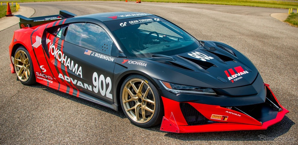アキュラ NSX タイプS の「アクティブ・エアロ・スタディ」