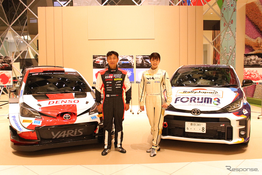 勝田範彦選手（左）と梅本まどか選手（右）