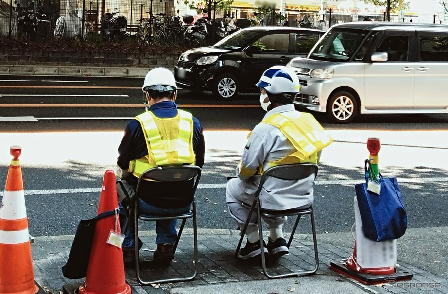 人手観測による交通量調査（イメージ）