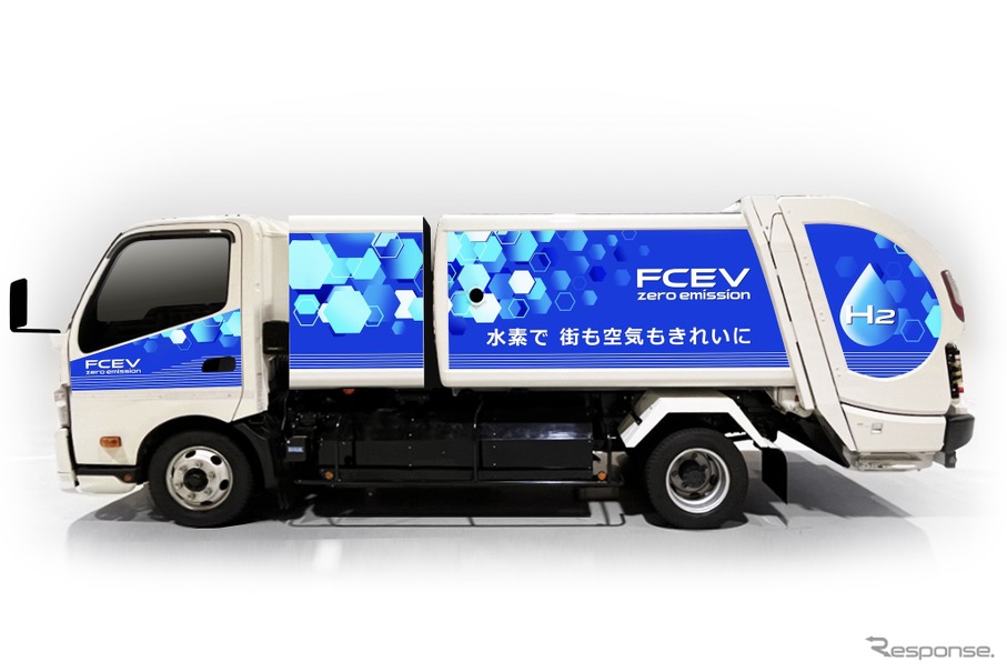 燃料電池ごみ収集車のイメージ