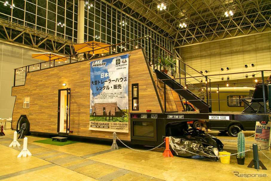 使い道は無限大！ 超大型トレーラーハウス「フェイクトレーラー」初披露、1日25万円からレンタル…アソモビ2023