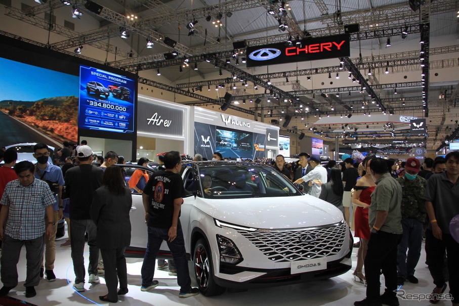 中国車展示コーナー（インドネシア国際オートショー2023）