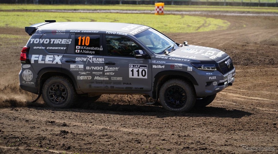 ランドクルーザープラドでXC-2クラスに参戦した川畑真人選手