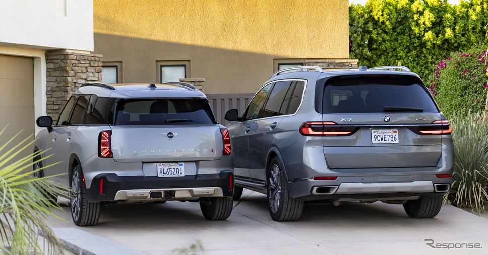 MINI カントリーマン 新型とBMW X7