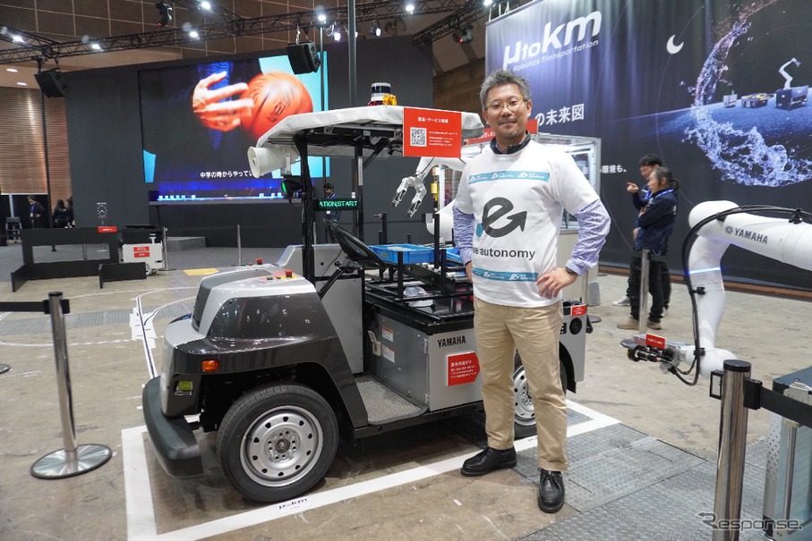 イブ・オートノミー、国際ロボット展で自動搬送車両「eve auto」を披露