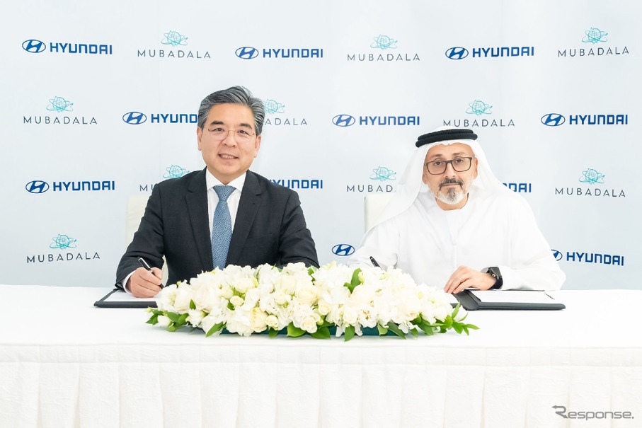 韓国ヒョンデモーターと、アブダビを拠点とする政府系投資会社ムバダラ投資会社が協力