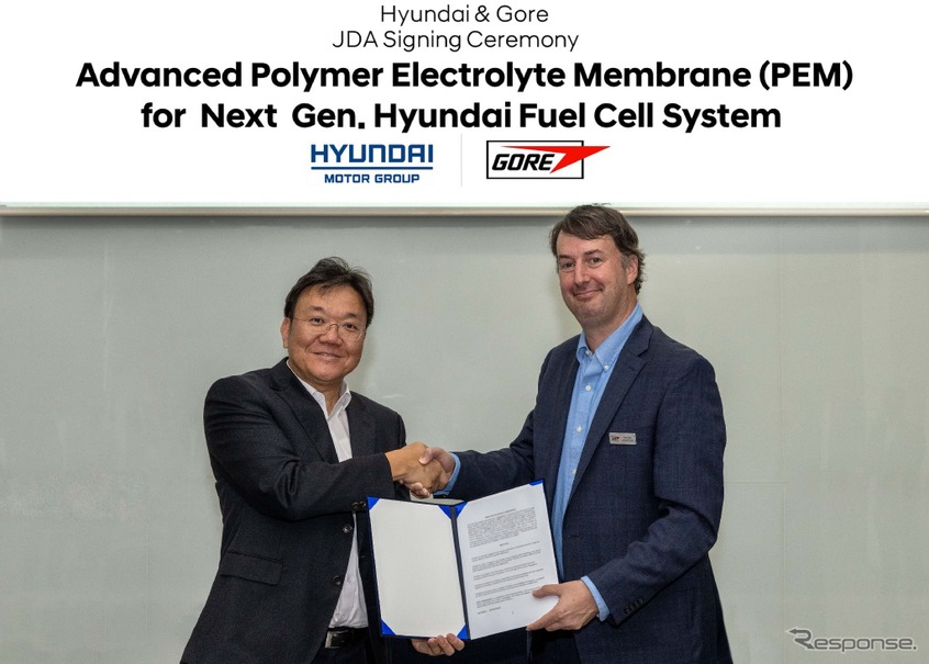 水素燃料電池システム用の高分子電解質膜（PEM）の共同開発契約をゴア社と締結したヒョンデ