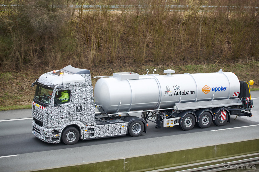 メルセデスベンツの電動トラック『eActros 600』のプロトタイプ