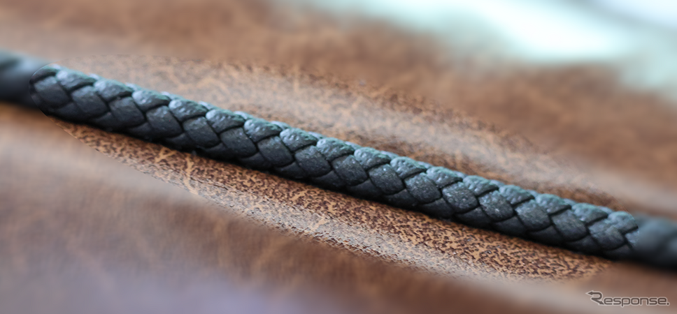 車種専用シートカバーオーダーに手編みパイピングのオプション『ブライドロープ Braid rope』登場