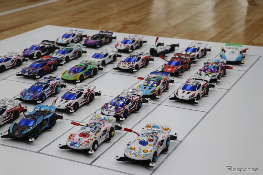 制作された特製ミニ四駆